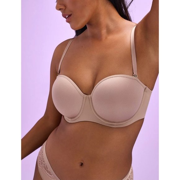 ThirdLove Other - THIRDLOVE 24/7 Classic Strapless Bra, Taupe, Size 34C, NWT!